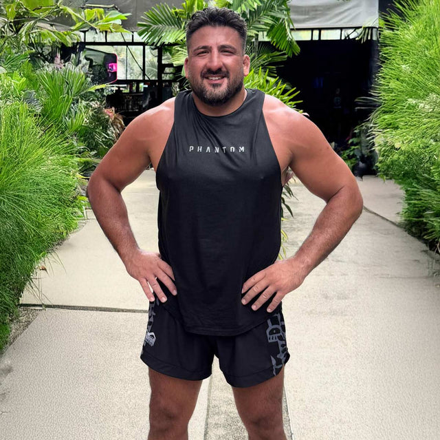 Phantom Athletics MMA Shorts Fusion-R Groundgame – Black/Grey