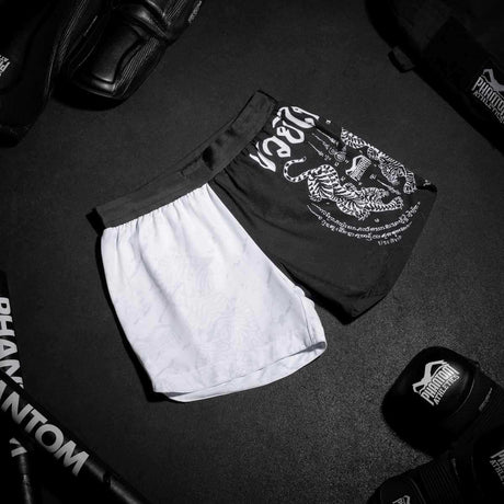 Phantom Athletics Muay Thai-shorts Fusion – Svart/Vit