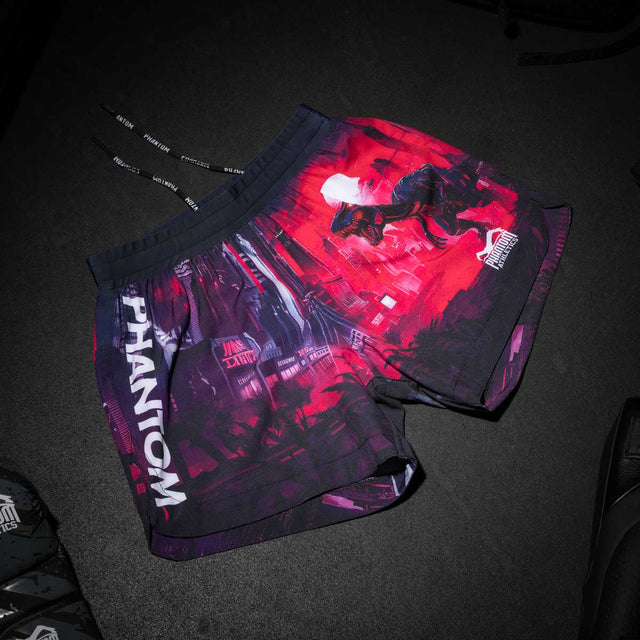 Phantom Athletics MMA Shorts FUSION-R – Purple/Blue
