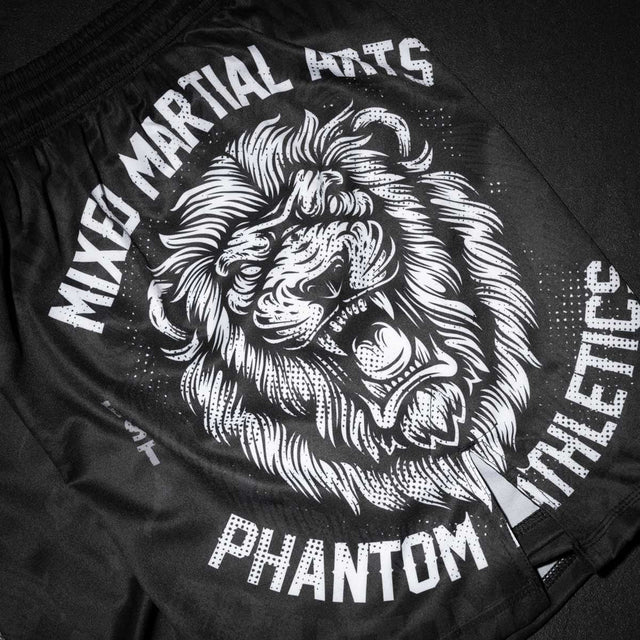 Phantom Athletics MMA Shorts EVO Lionheart – Black/Red