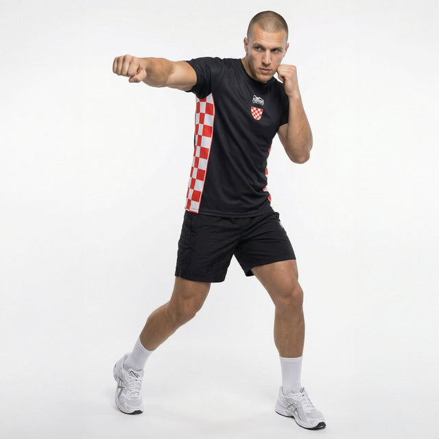 Phantom Athletics T-Shirt EVO+ Team Croatia – Black