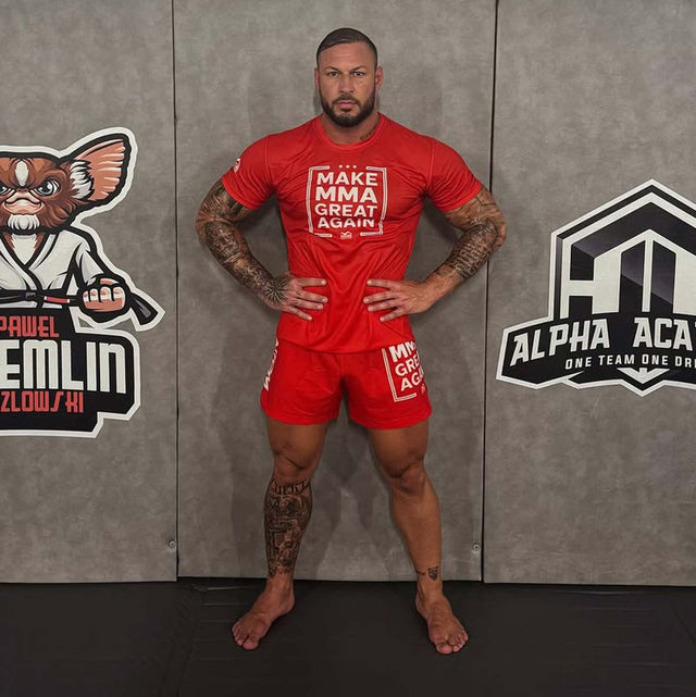 Phantom Athletics MMA Shorts Fusion-R Make MMA Great Again - Rood
