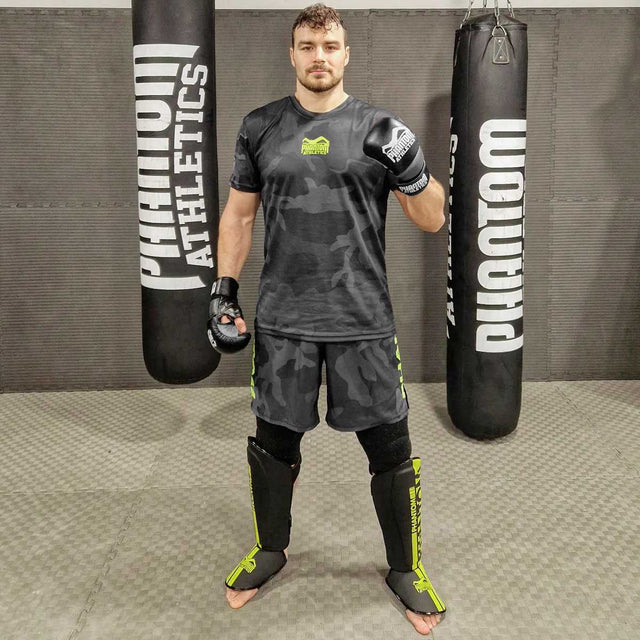Phantom Athletics Trainingsshirt EVO - Zwart Camo/Neon