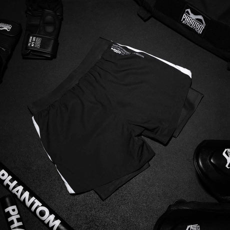 Phantom Athletics Compressie Shorts Fusion 2in1 Apex - Zwart