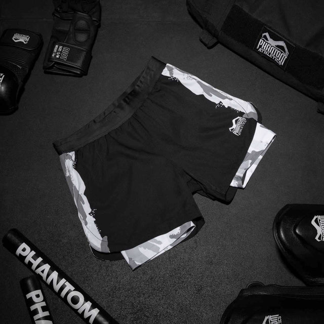 Phantom Athletics MMA Shorts Fusion 2in1 – Green/Black