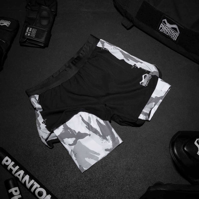 Phantom Athletics MMA Shorts Fusion 2in1 – Green/Black