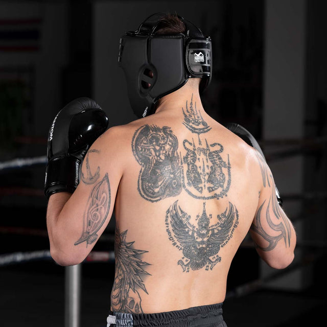 Phantom Athletics Head Guard Apex Open Face – Black