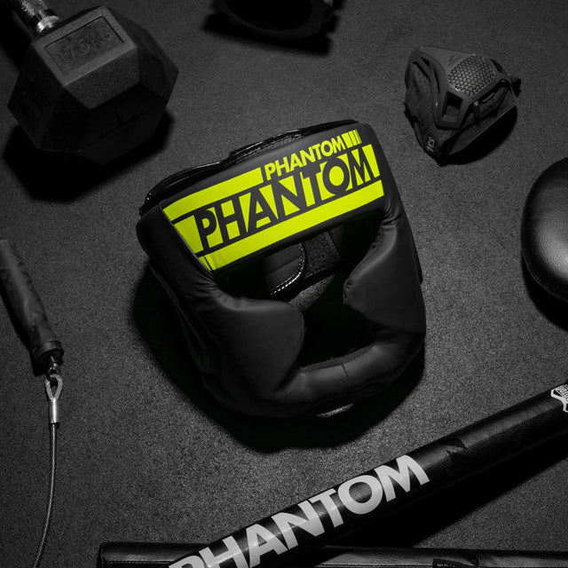 Phantom Athletics Head guard Apex Full Face – Black/Neon