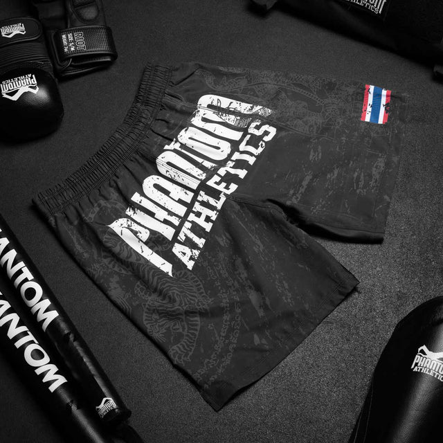 Phantom Athletics Muay Thai Shorts EVO – Black/Grey