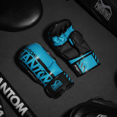 Guantes de MMA Phantom Athletics APEX – Azul Neón