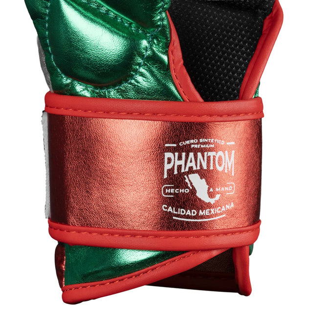 Phantom Athletics MMA Handschoenen Mexico - Zilver/Groen/Rood
