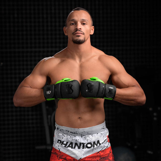 Phantom Athletics MMA Gloves Galaxy – Black/Neon Green