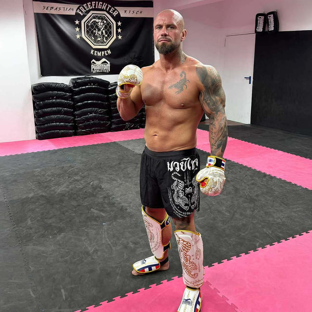 Phantom Athletics MMA Handschoenen Sparring Muay Thai - Wit/Goud