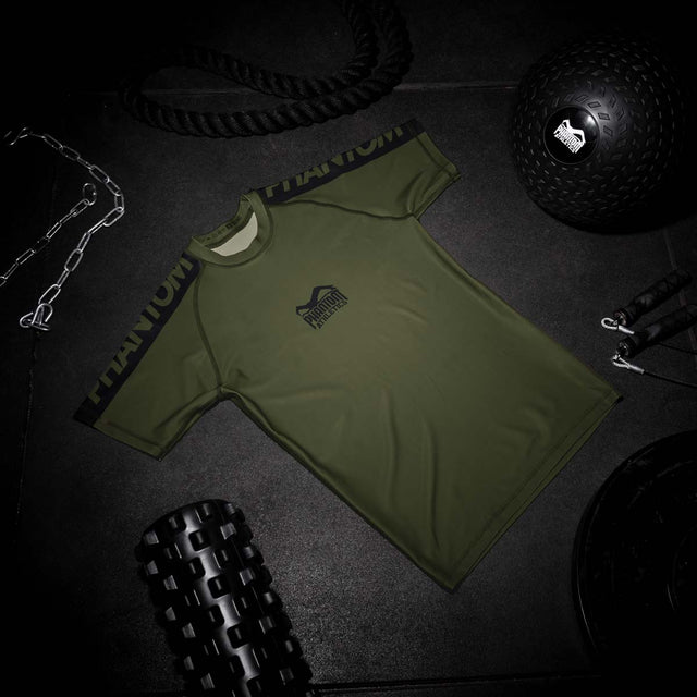 Phantom Athletics Rashguard EVO Apex Short Sleeves – Army
