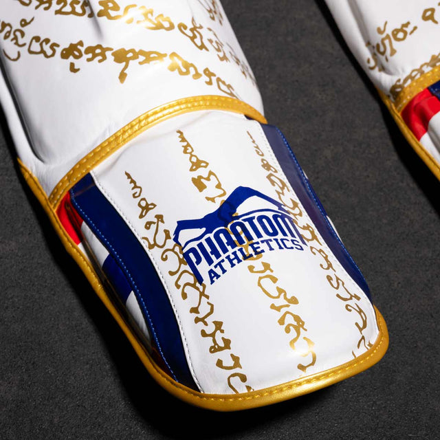 Phantom Athletics Scheenbeschermers Muay Thai - Wit/Goud