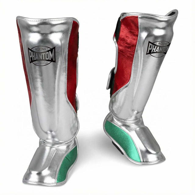 Protège-tibias Phantom Athletics Mexico – Orange/Argent