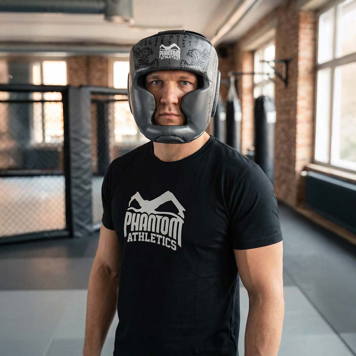 Phantom Athletics Hoofdbeschermer Muay Thai - Grijs