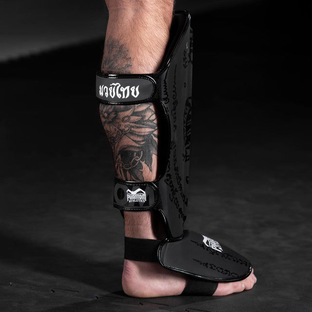 Espinilleras Phantom Athletics Muay Thai – Negro