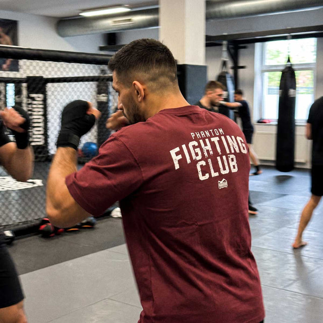 Phantom Athletics T-Shirt FIGHTING CLUB Oversize Heavy – Burgundy Red