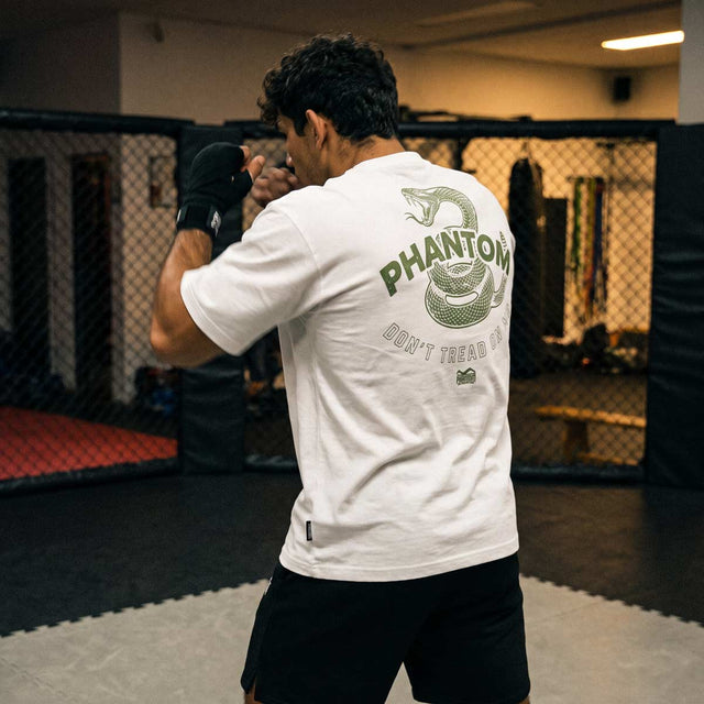 Phantom Athletics T-Shirt DON'T TREAD ON ME Oversize Heavy – White