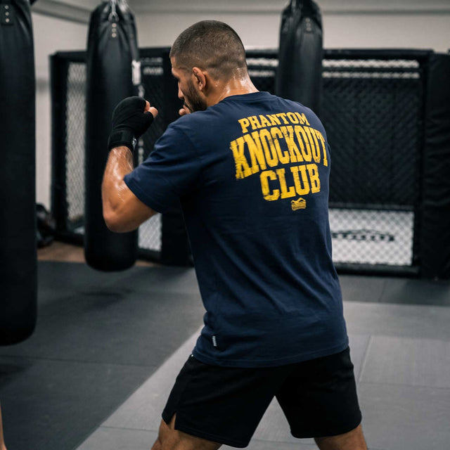 Phantom Athletics T-Shirt Knockout Club Oversize Heavy – Navy Blue