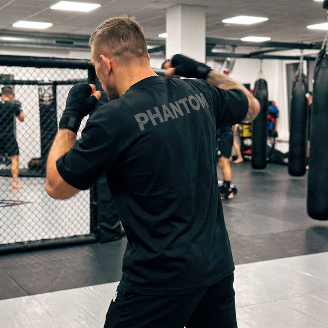 Phantom Athletics T-Shirt Oversize Blacked – Black