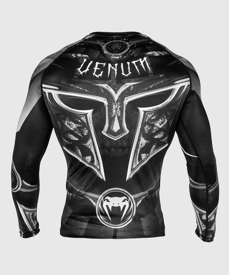 Venum Rashguard Gladiator 3.0 Long Sleeves - Black/Grey/White