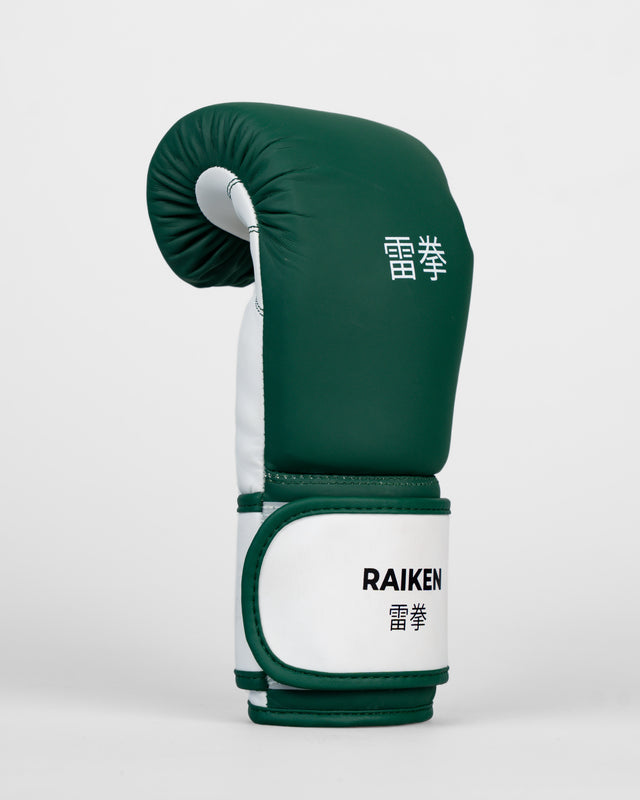 Raiken KAZE Boxing Gloves - Dark Green/White
