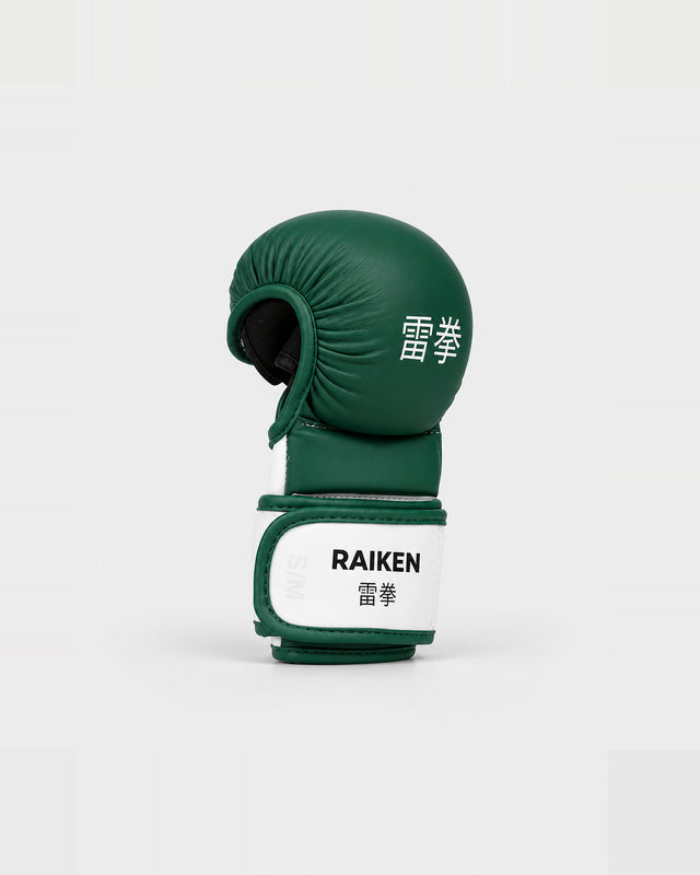 Gants de sparring MMA Raiken KAZE – Vert/Blanc
