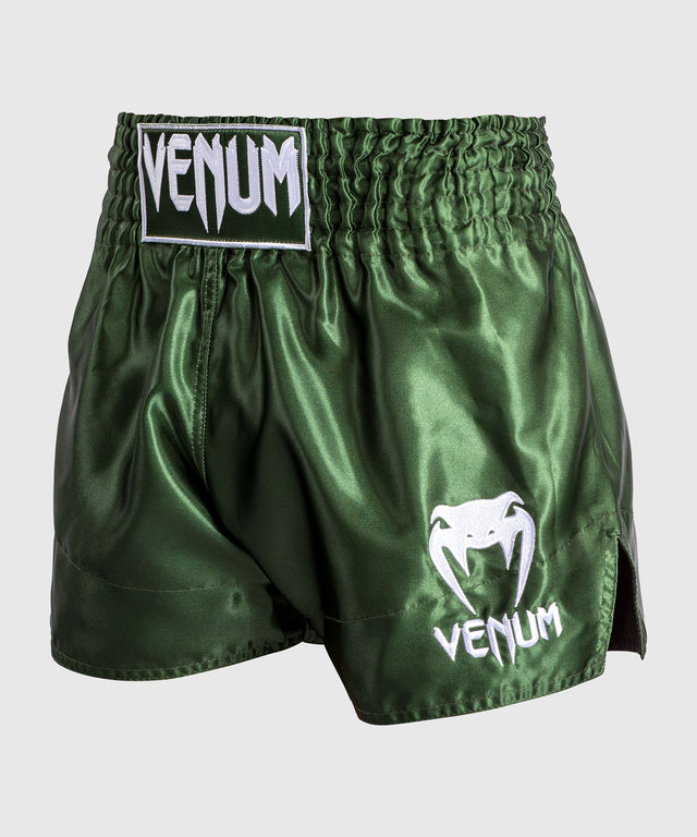 Muay Thai trenky Venum Classic 2.0 – Zelené/Bílé
