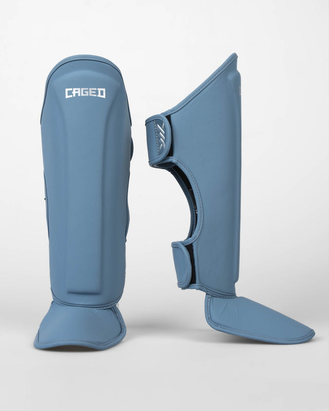 Caged Spark Kids Shin Guards – Midnight Blue
