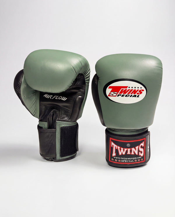 Twins Boxing Gloves BGVL3 Air - Olive Green/Black