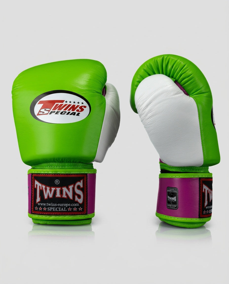 Twins Boxing Gloves BGVL3 - Green/Pink/White