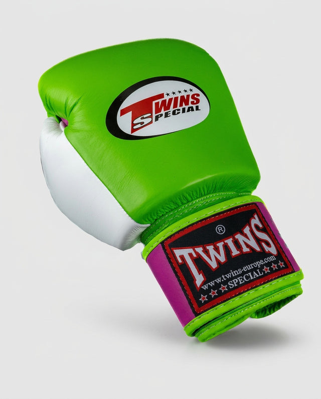 Twins Boxing Gloves BGVL3 - Green/Pink/White