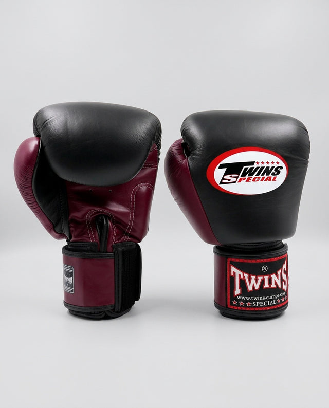 Twins Boxing Gloves BGVL3 - Black/Bordeaux Red