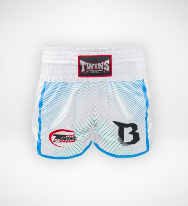 Twins Muay Thai Shorts TBT9 - White/Blue
