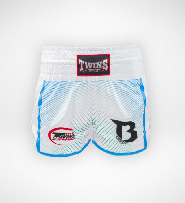 Twins Muay Thai Shorts TBT9 - White/Blue