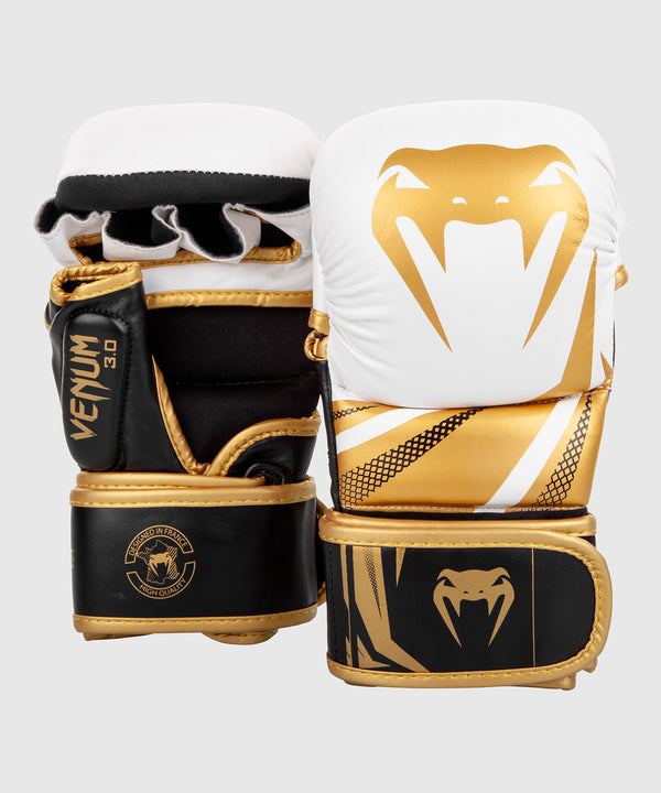 Venum MMA-Handschuhe Challenger Sparring 3.0 – Weiß/Schwarz/Gold