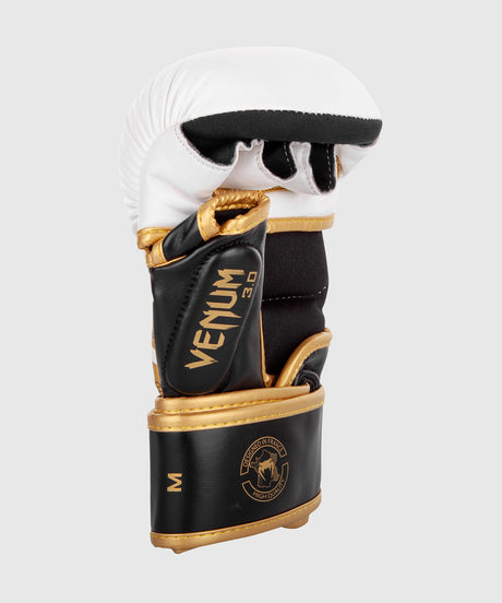 Venum MMA Sparring Gloves Challenger 3.0 – White/Black/Gold