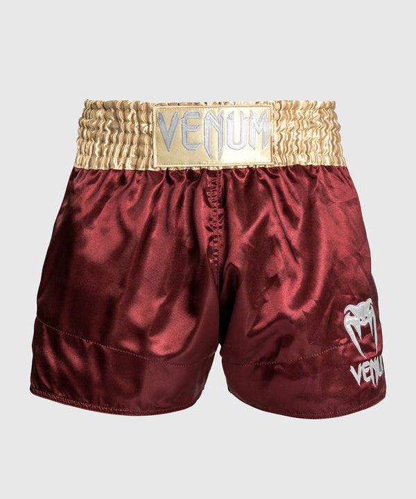 Shorts de kickboxing Venum Classic 2.0 – Bordeaux/Or/Blanc