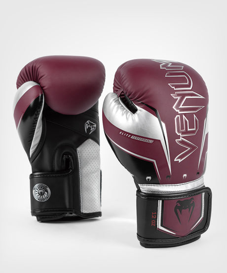 Venum Bokshandschoenen Elite Evo - Rood/Zilver