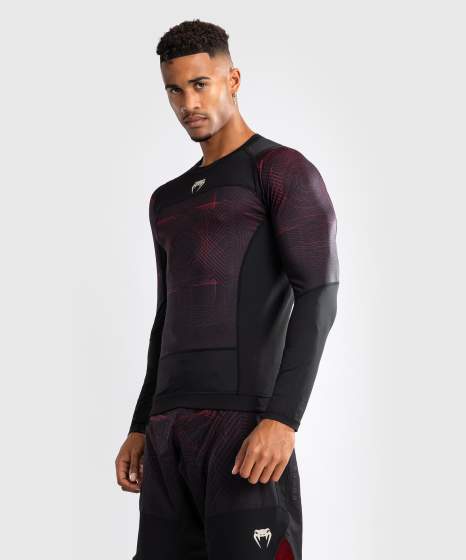 Venum Rashguard Long Sleeves G-Fit Air - Black/Red