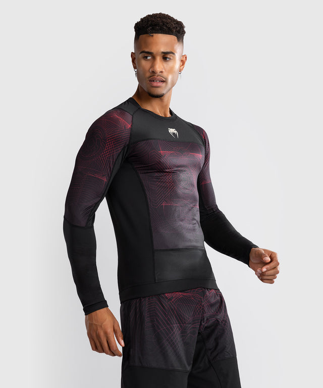 Venum Rashguard Long Sleeves G-Fit Air - Black/Red