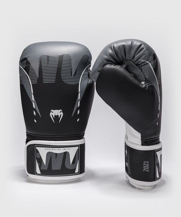 Venum Boxing Gloves Adrenaline - Black/Silver Grey