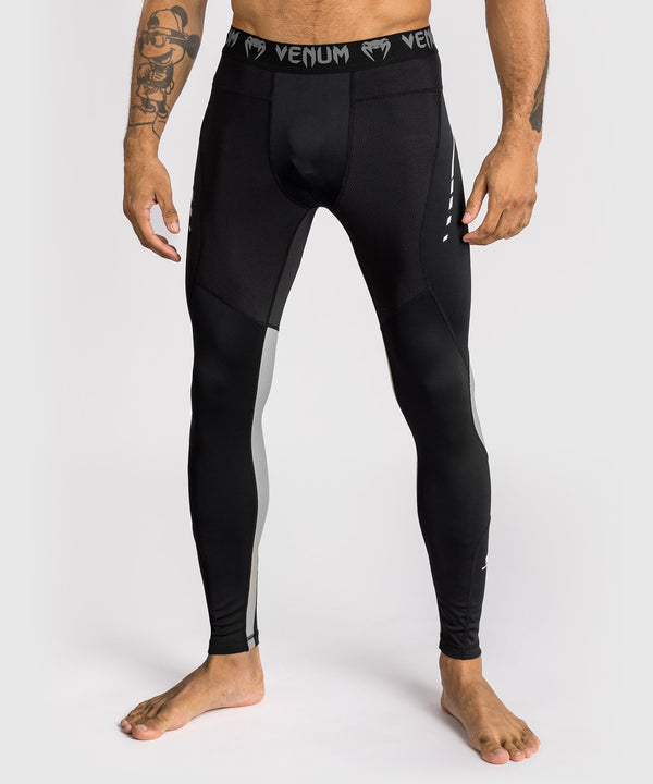 Venum Adrenaline Spats - Black/Silver Grey