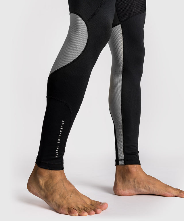 Venum Adrenaline Spats - Black/Silver Grey