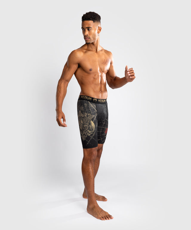 Venum Compression Shorts Santa Muerte 5.0 - Black/Gold