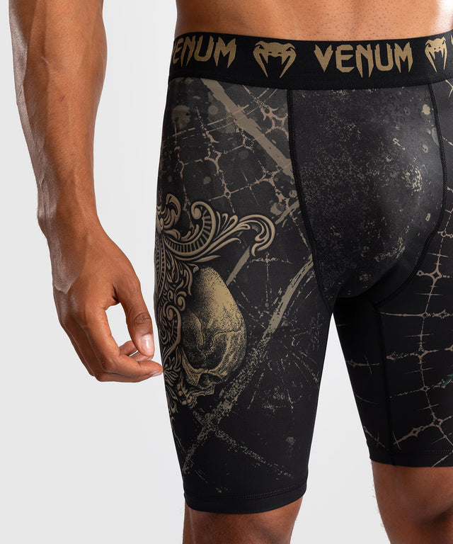 Venum Compression Shorts Santa Muerte 5.0 - Black/Gold