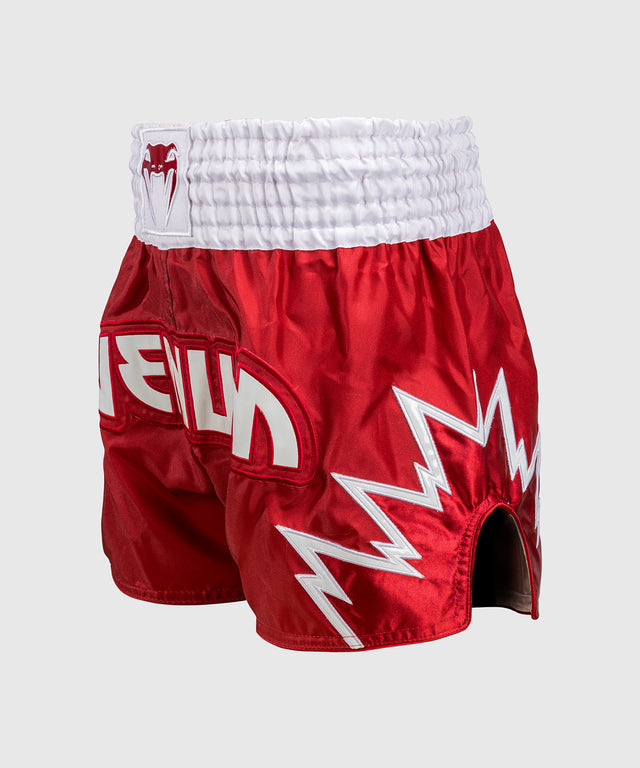 Shorts de kickboxing Venum Inferno – Rouge/Blanc