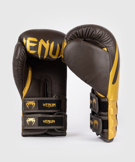 Venum Bokshandschoenen Reverso - Donkerbruin/Goud